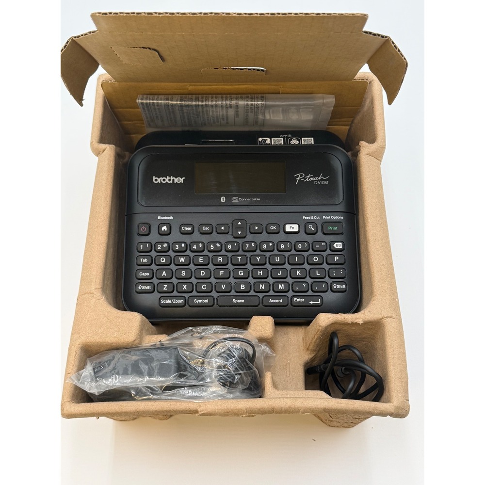 Brother P-Touch D610BT Professional Connected Label Maker Bluetooth USB Black - Picture 6 of 11